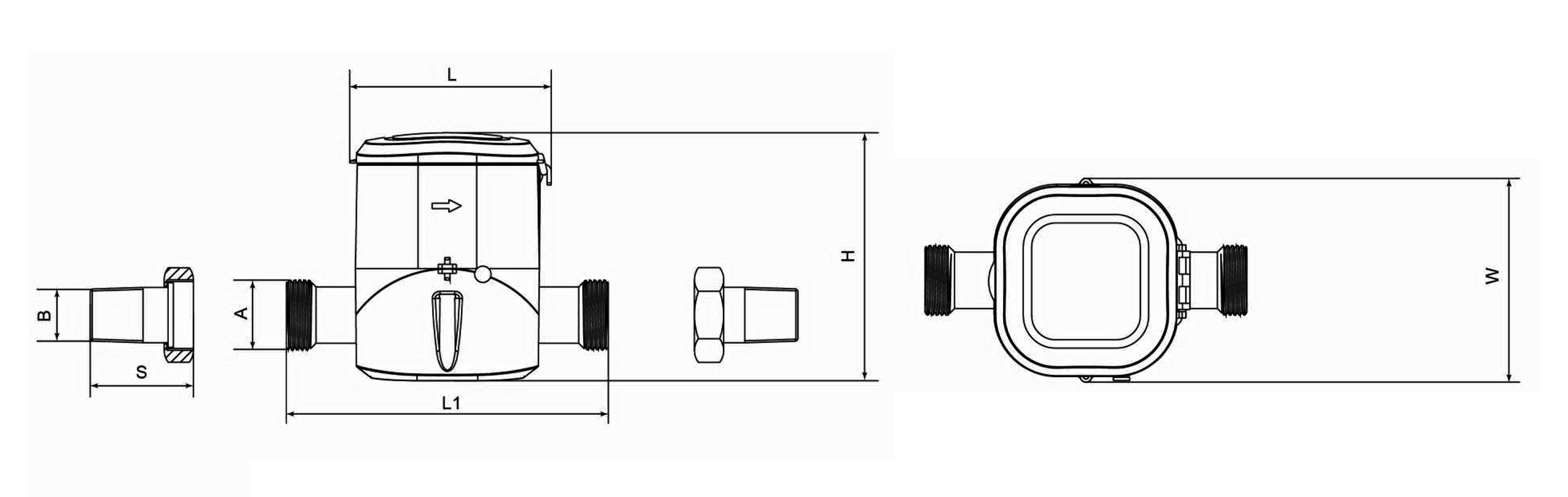 超声波安装示意图